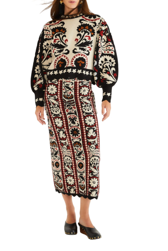 Farm Rio - Gonna "Tapestry Stripes"