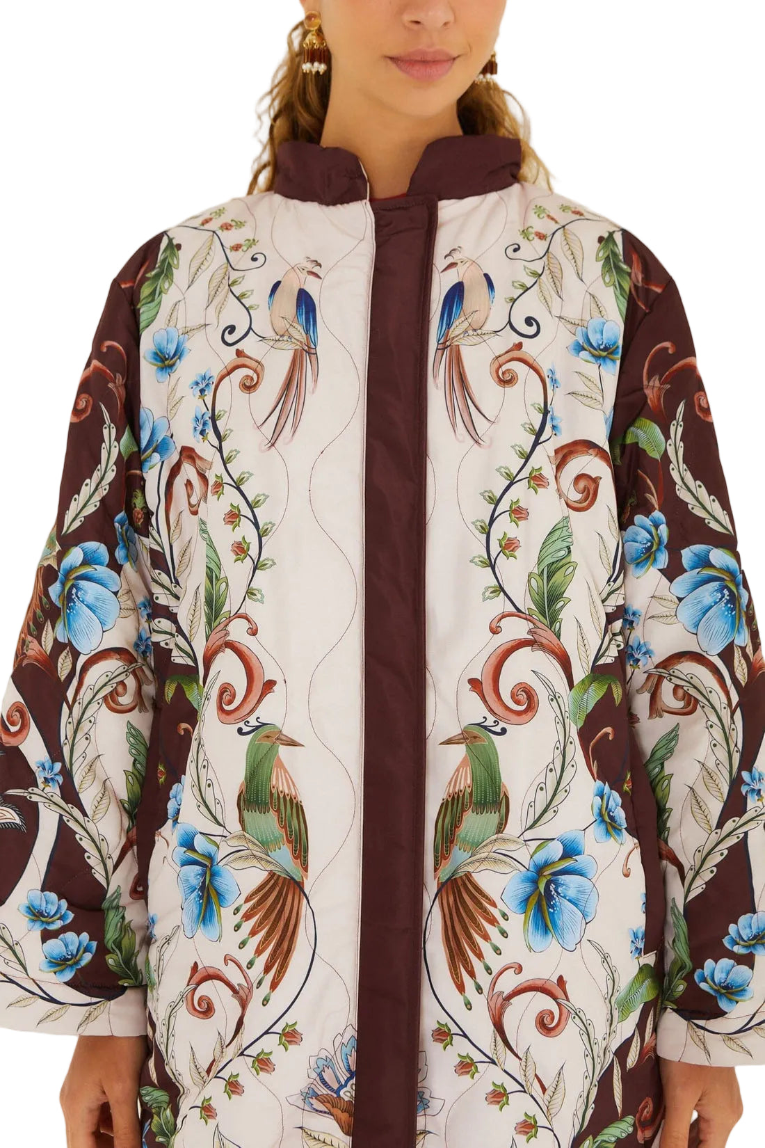 Farm Rio - Maxi Kimono reversibile lunar boho