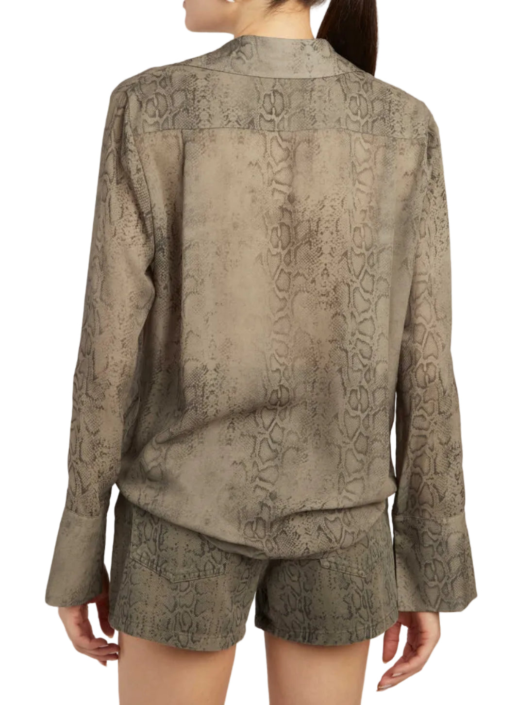 Federica Tosi - Camicia georgette stampa pitone