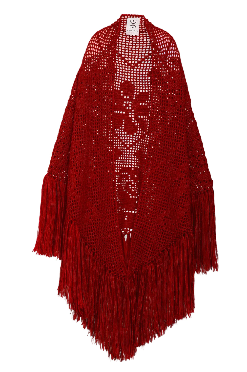 Scialle Coperta Peonia Fuoco Chiara Is