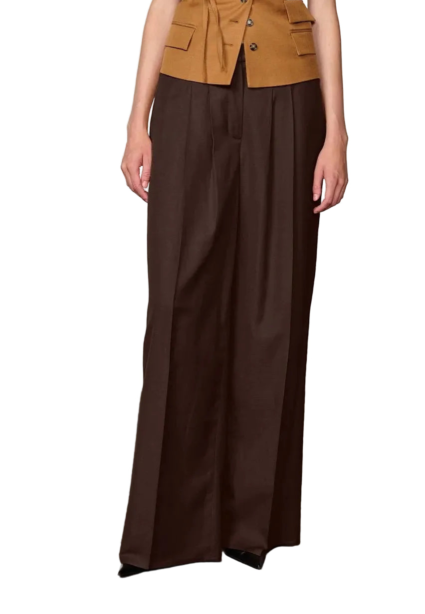 Herskind - Pantalone cioccolato "Lotus"
