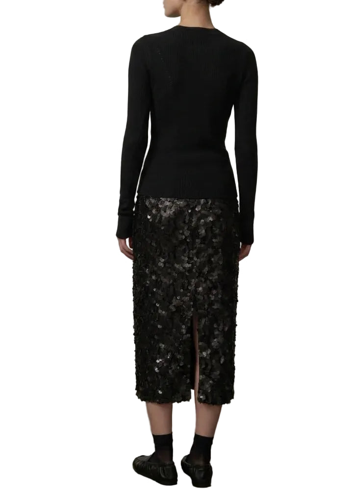 Herskind - Maglia girocollo "Camil" nera