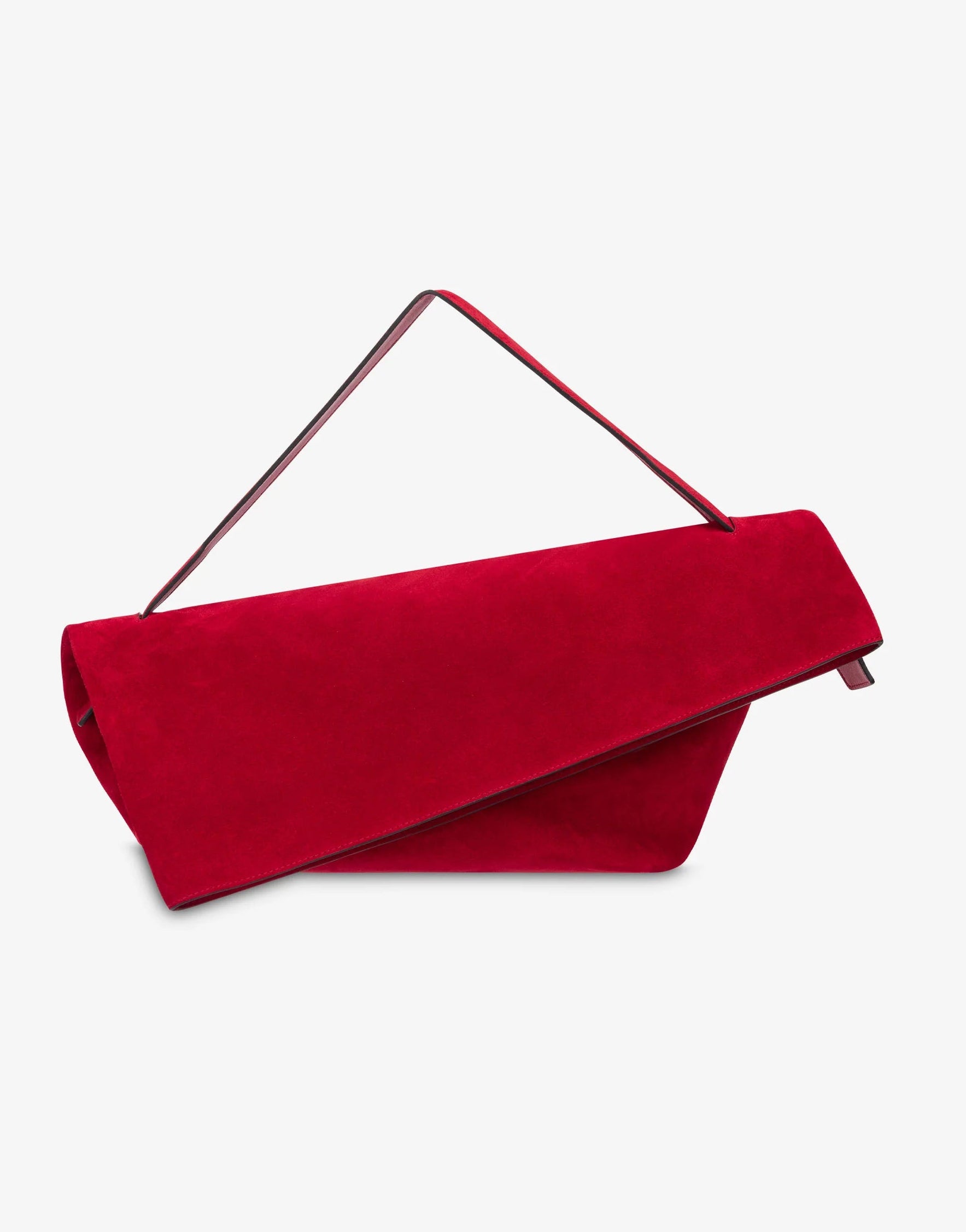 Alberta Ferretti - Pochette rossa scamosciata