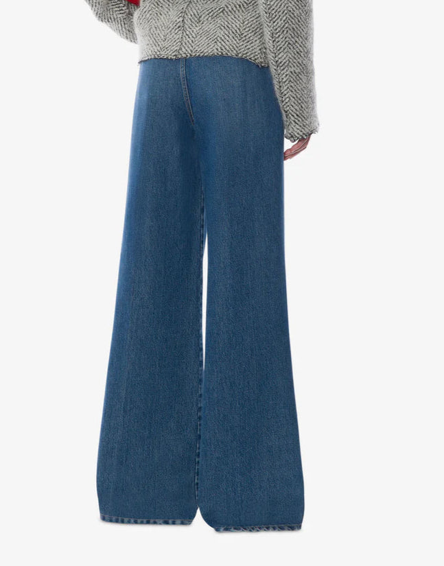Alberta Ferretti - Jeans in denim gamba larga