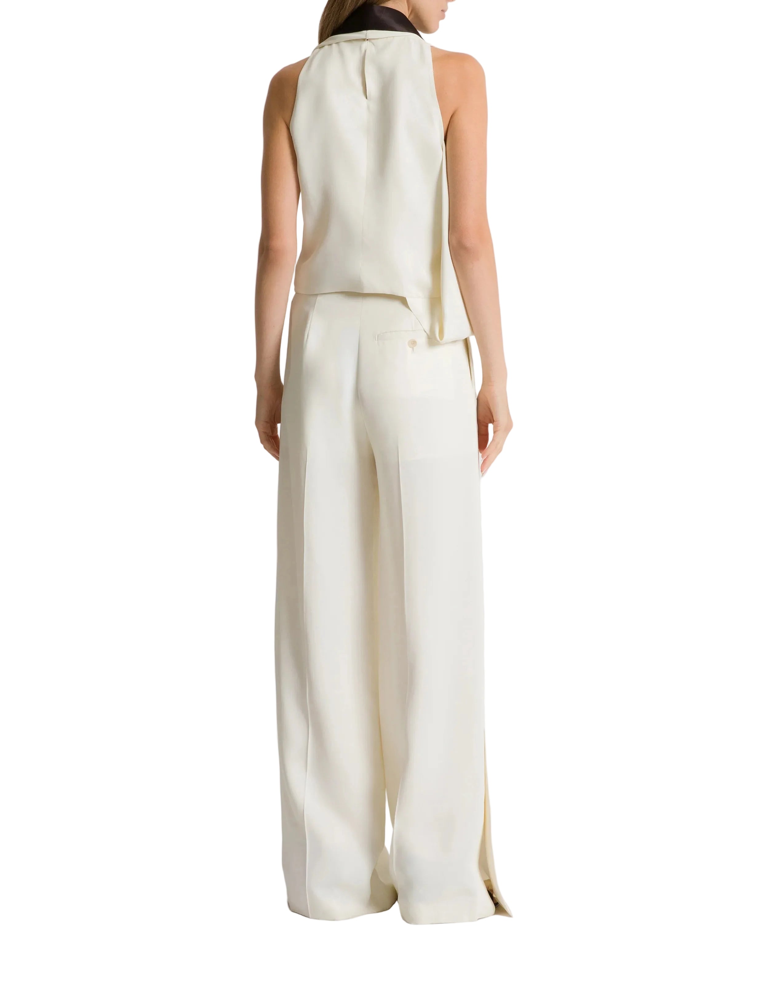 Alberta Ferretti - Top con sciarpa in raso