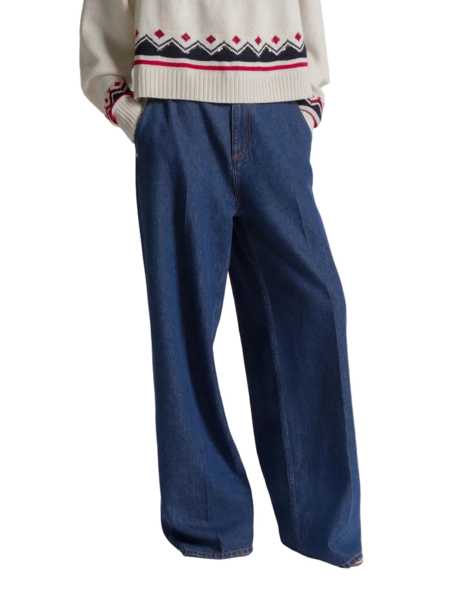 Alberta Ferretti - Denim a gamba larga