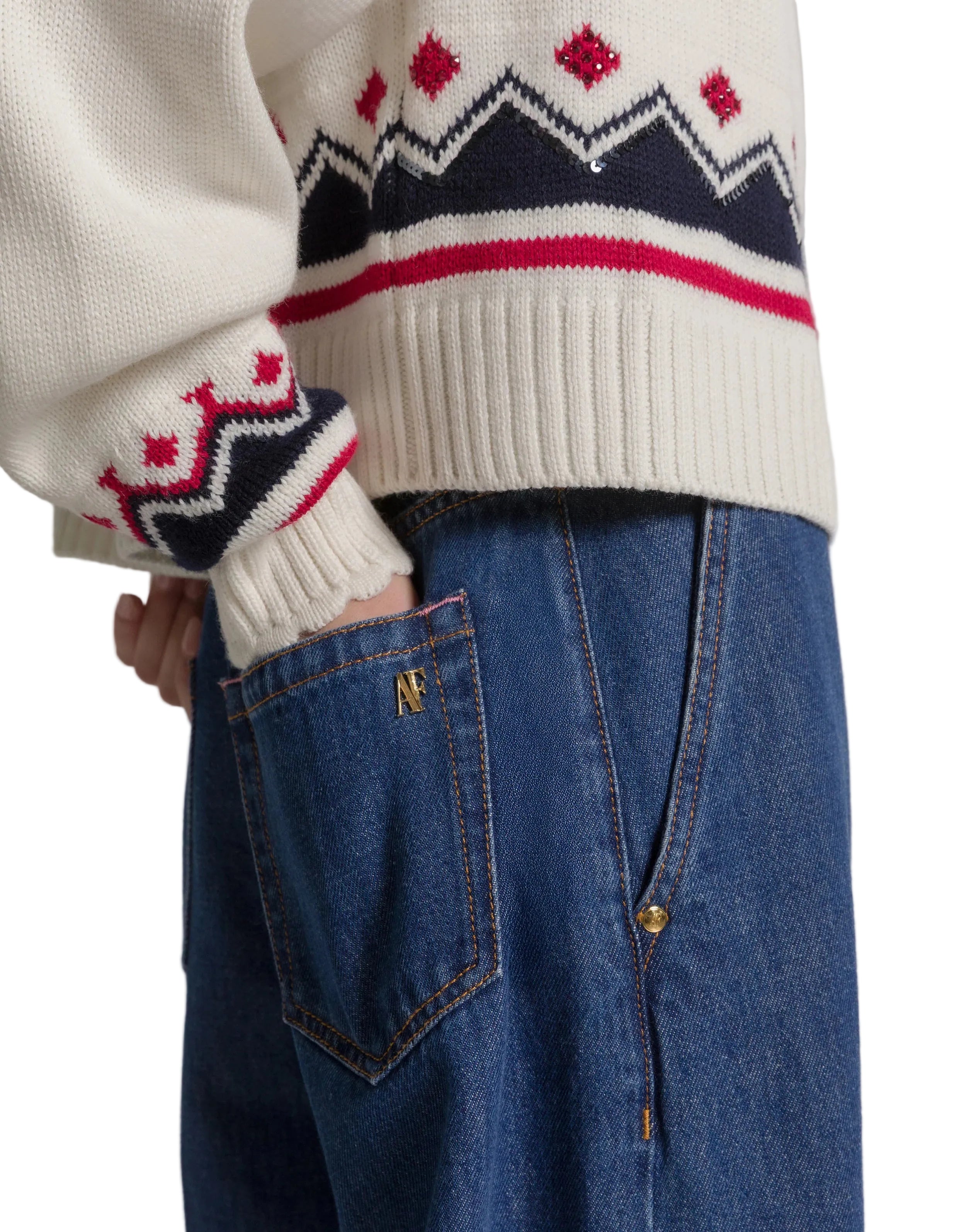 Alberta Ferretti - Denim a gamba larga