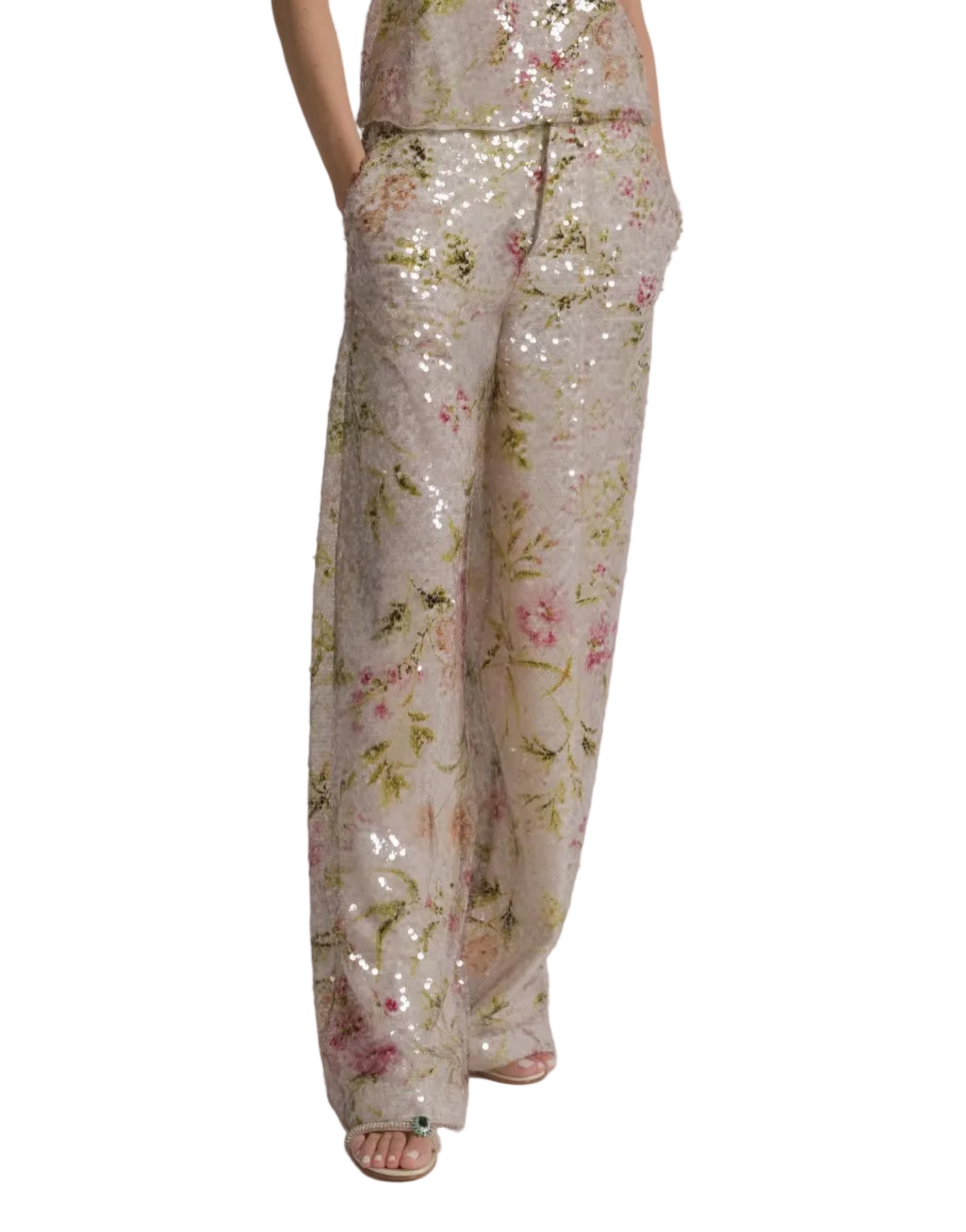 Alberta Ferretti - Pantalone paillettes