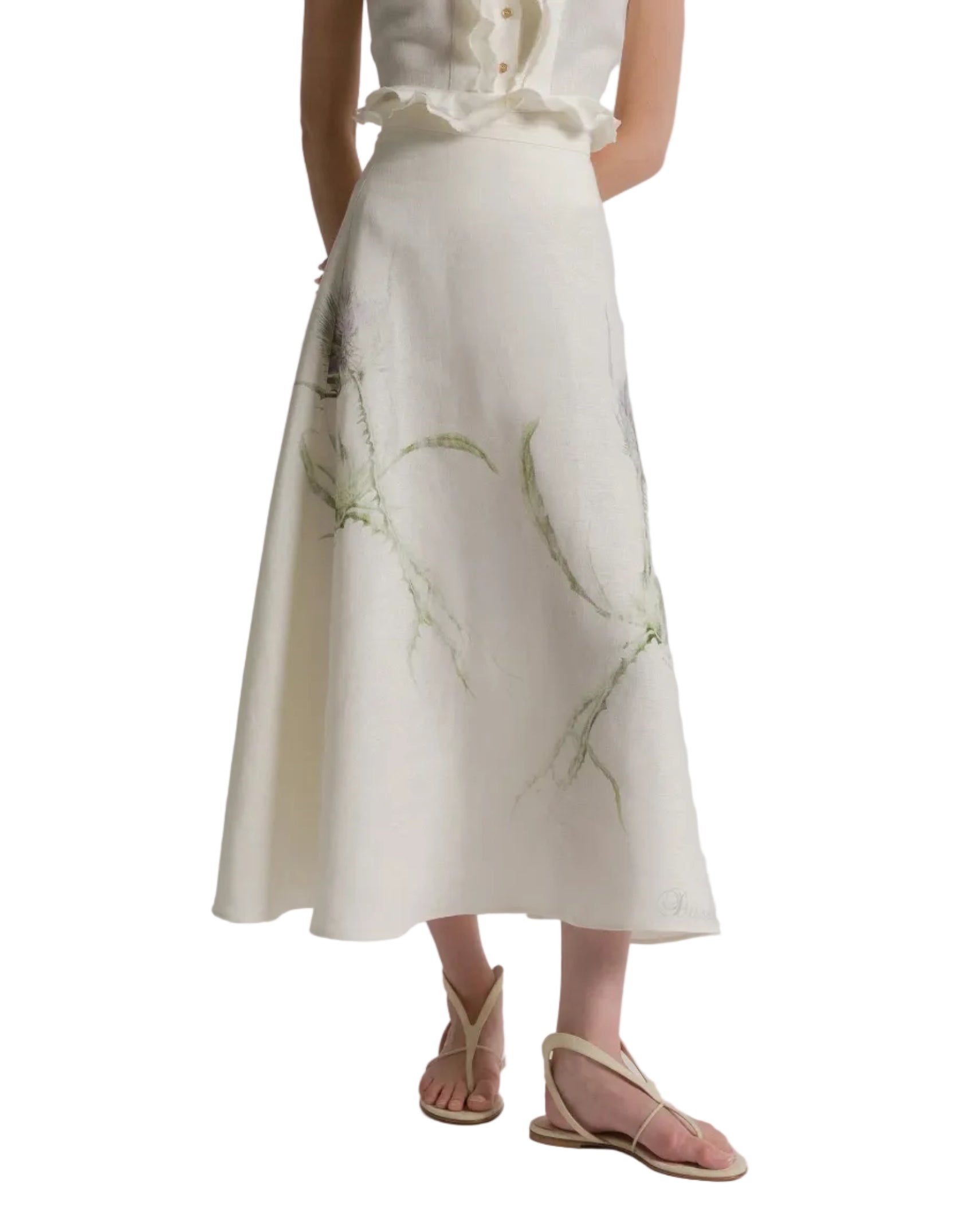 Alberta Ferretti - Gonna lunga in lino