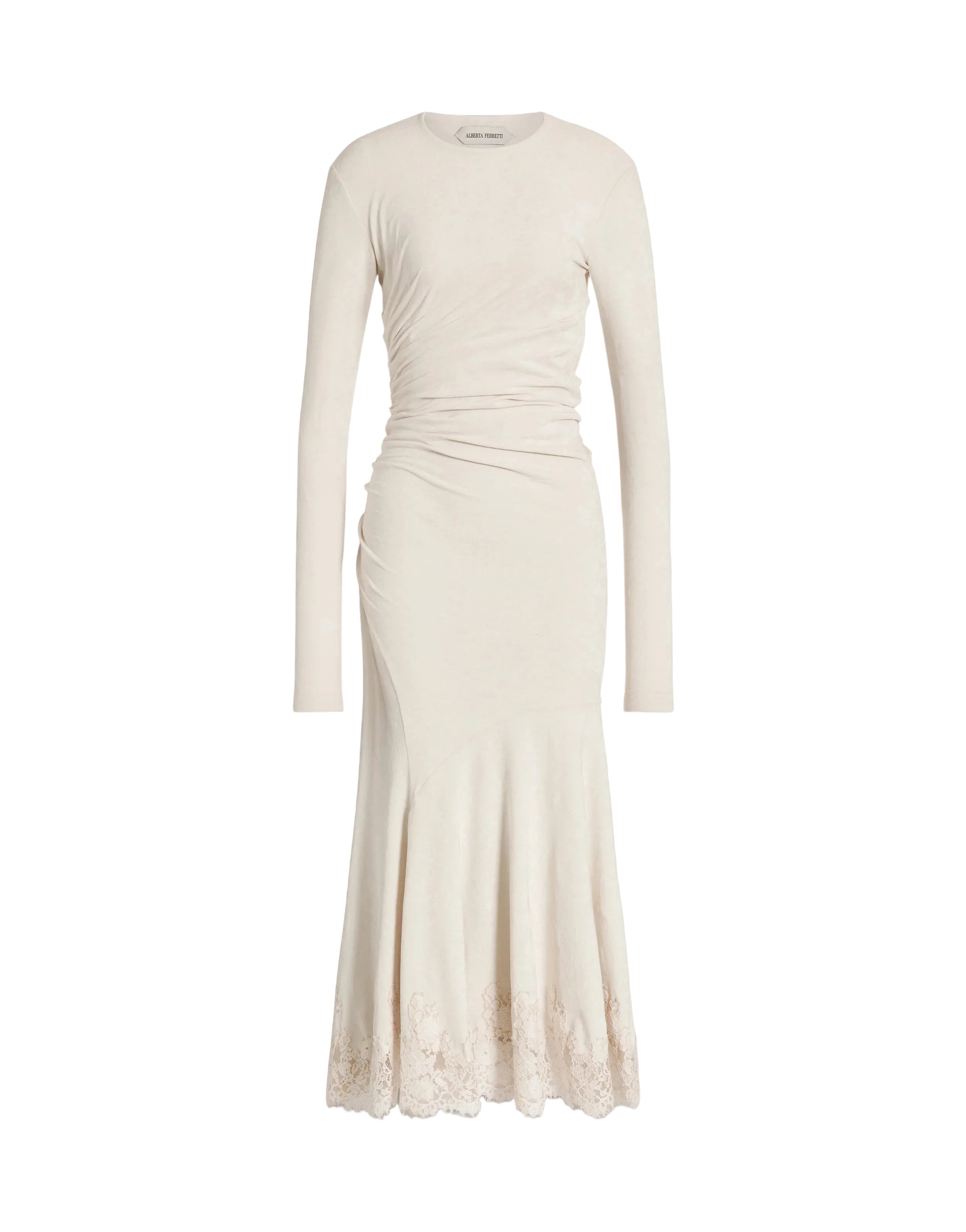 Alberta Ferretti - Abito velluto avorio