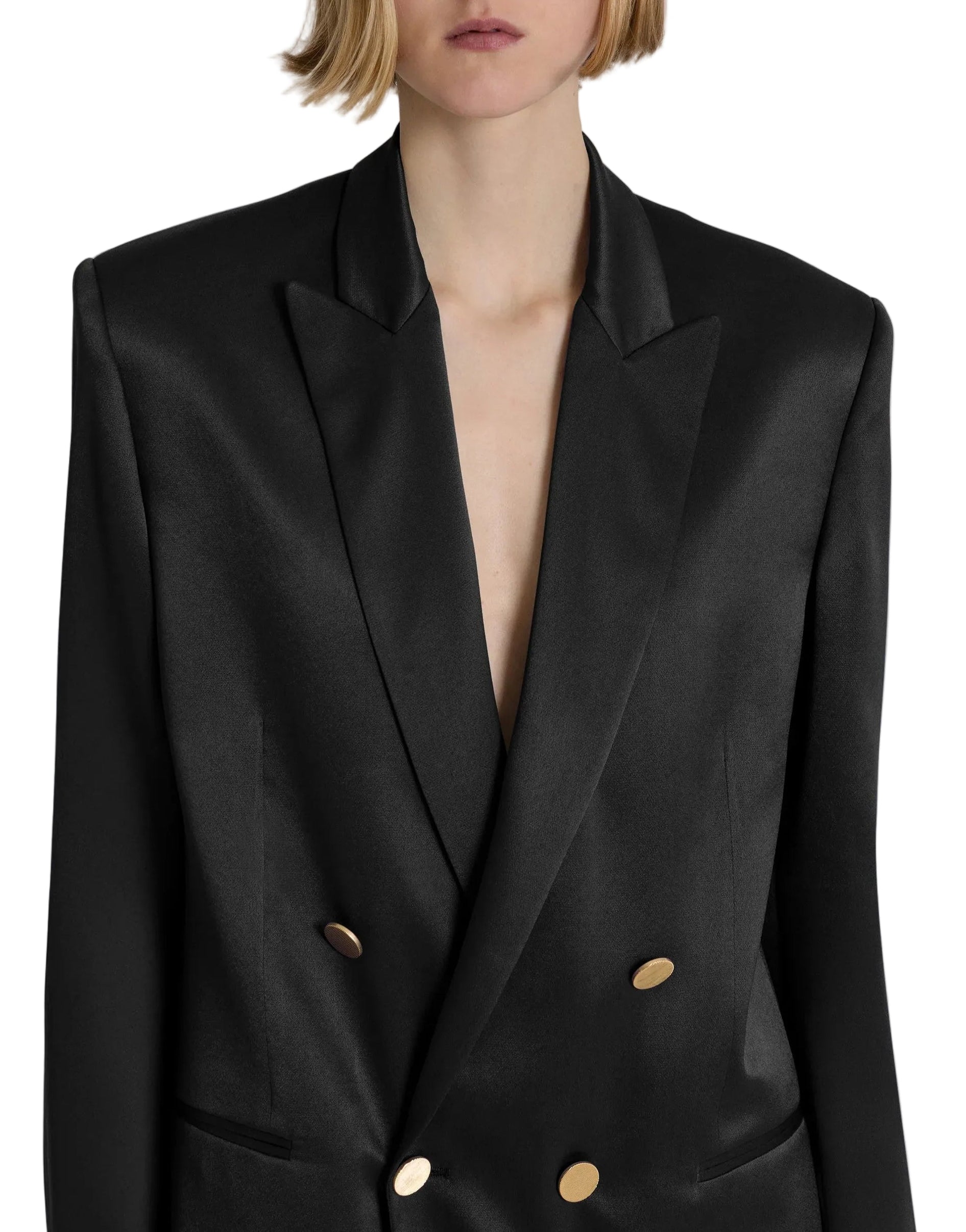 Alberta Ferretti - Giacca doppiopetto nera
