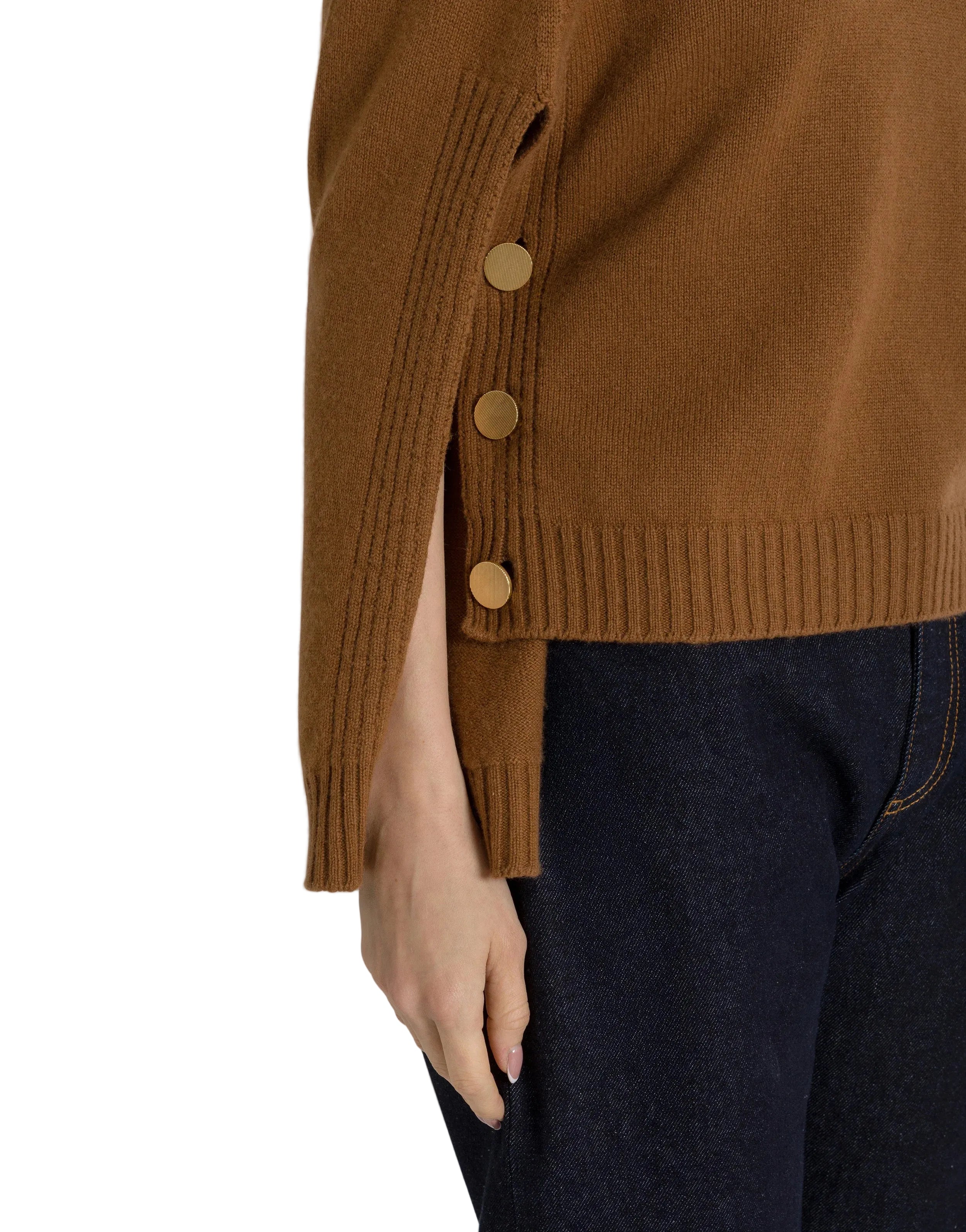 Alberta Ferretti - Maglia marrone lana merino