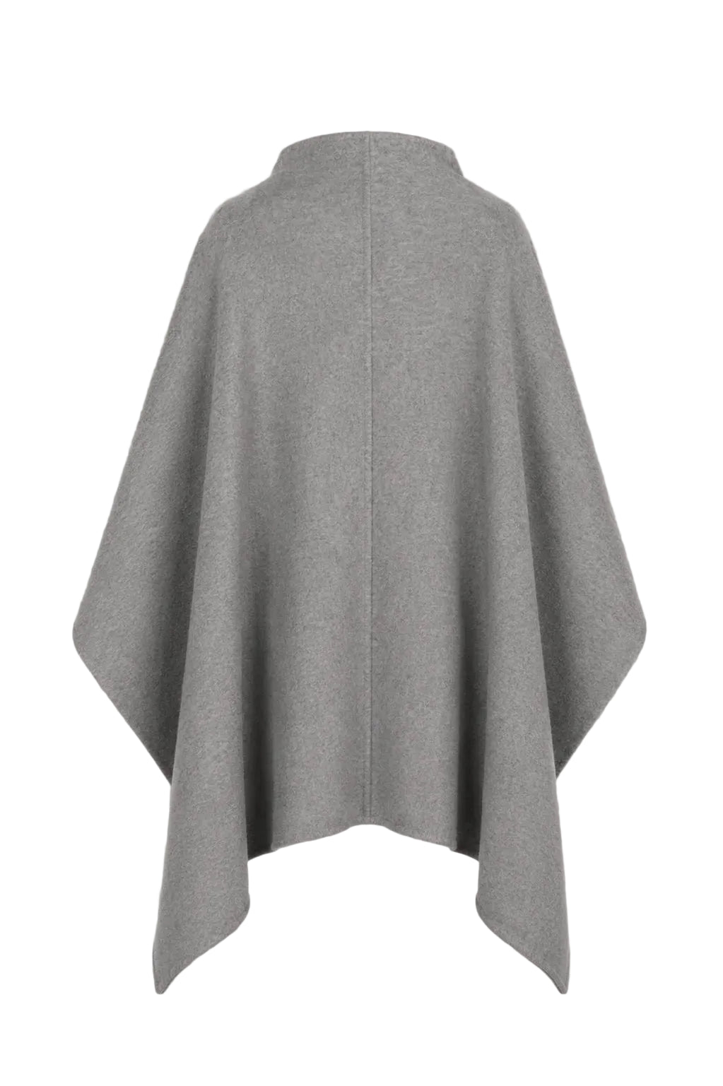 Alberta Ferretti - Cappa asimmetrica double face grigia