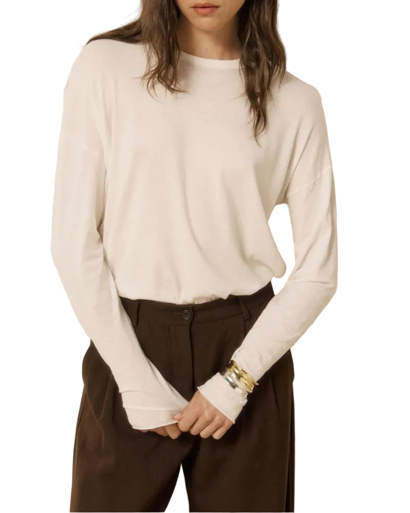 Hartford - T-shirt maglia "Tamour" ecrù