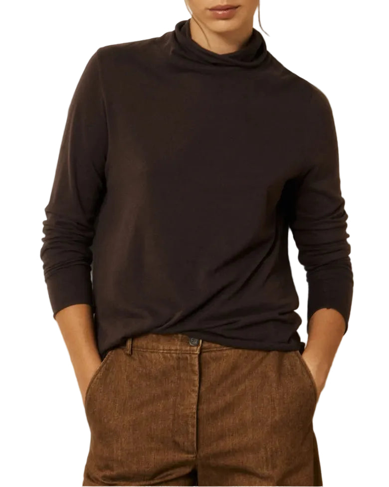 Hartford - Maglia collo alto "Typhan" choco