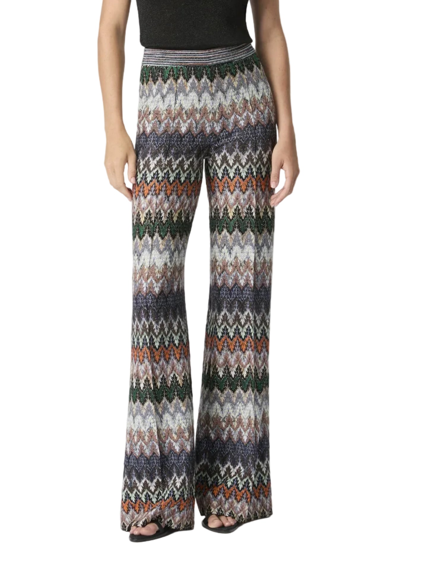 Missoni - Pantalone viscosa e cotone lamé