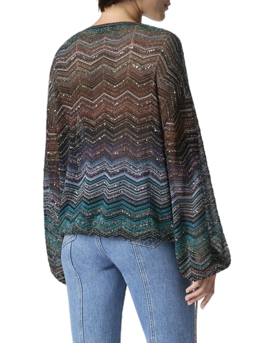 Missoni - Blusa over chevron lamé