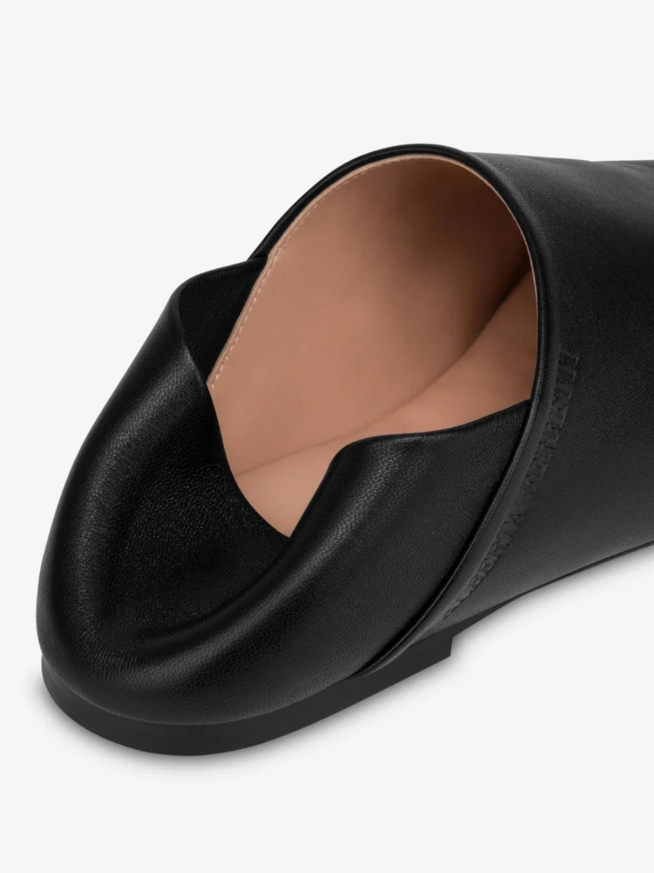 Alberta Ferretti - Scarpe slipper in nappa, nero