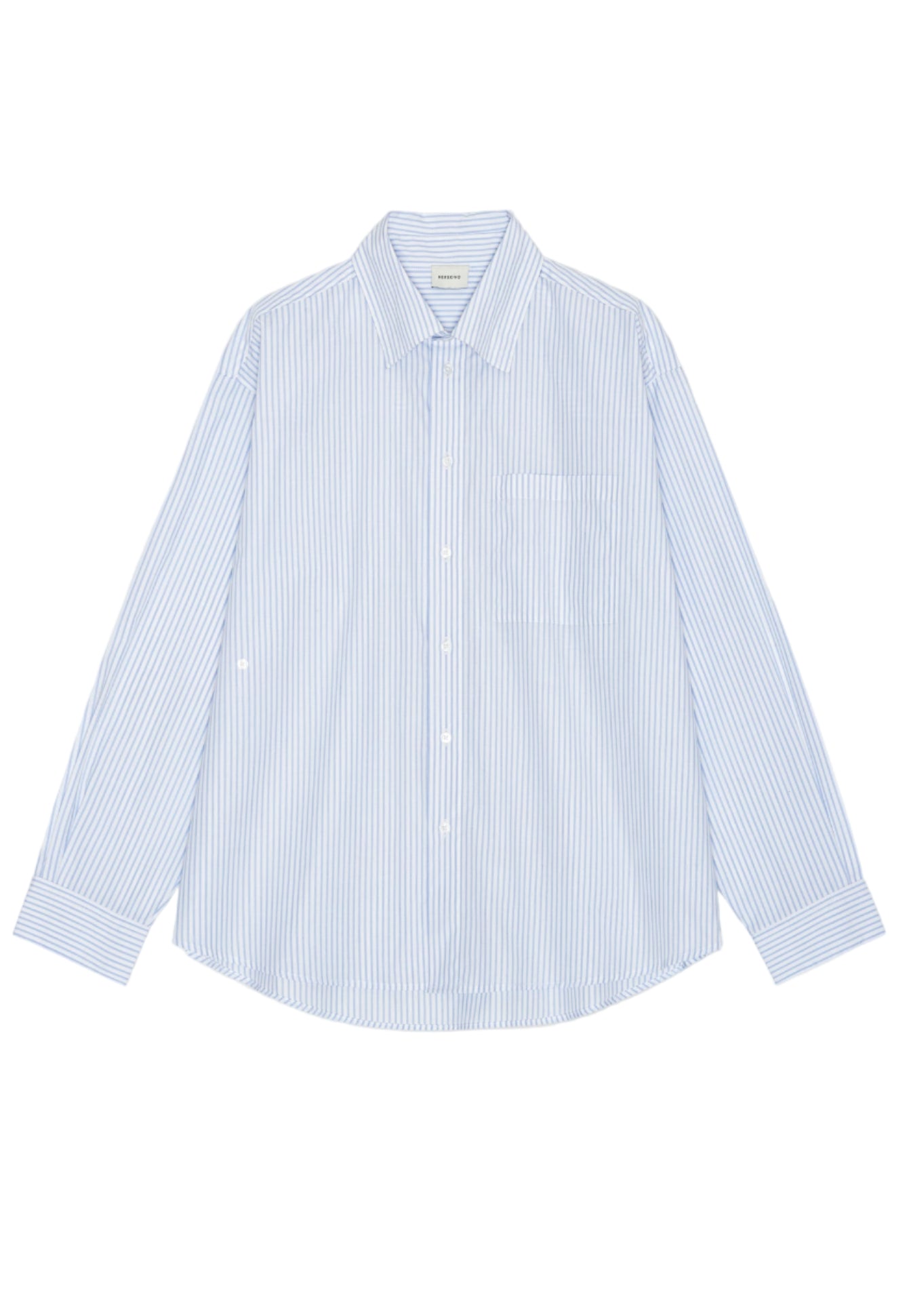 Herskind- Camicia a righe blu "Lorenzo"