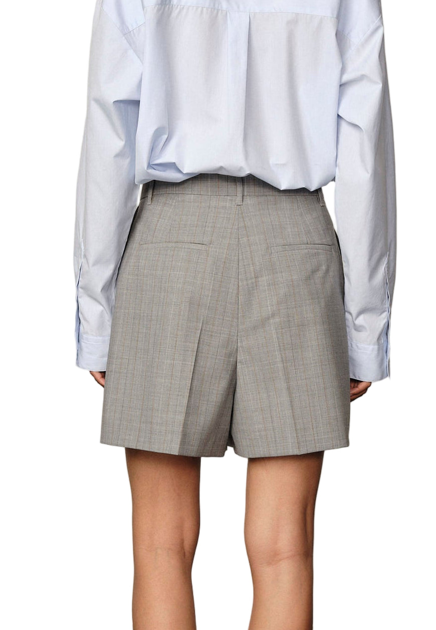 Herskind - Shorts gessato grigio "Reggy"