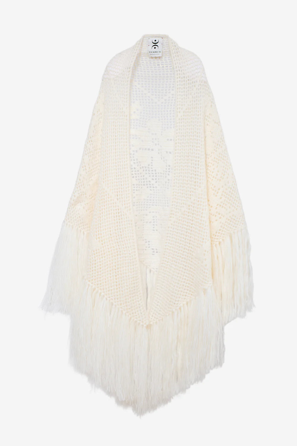 Scialle Coperta Peonia Marna White Chiara Is