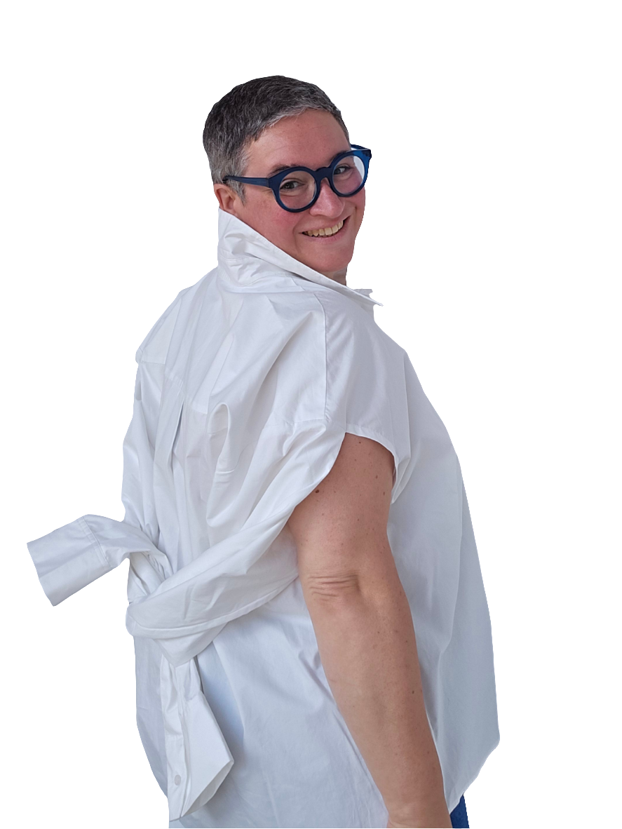 Herskind - Camicia bianca con nodo