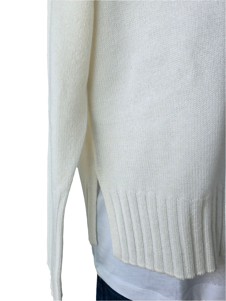 Maglia in cashmere collo a cratere