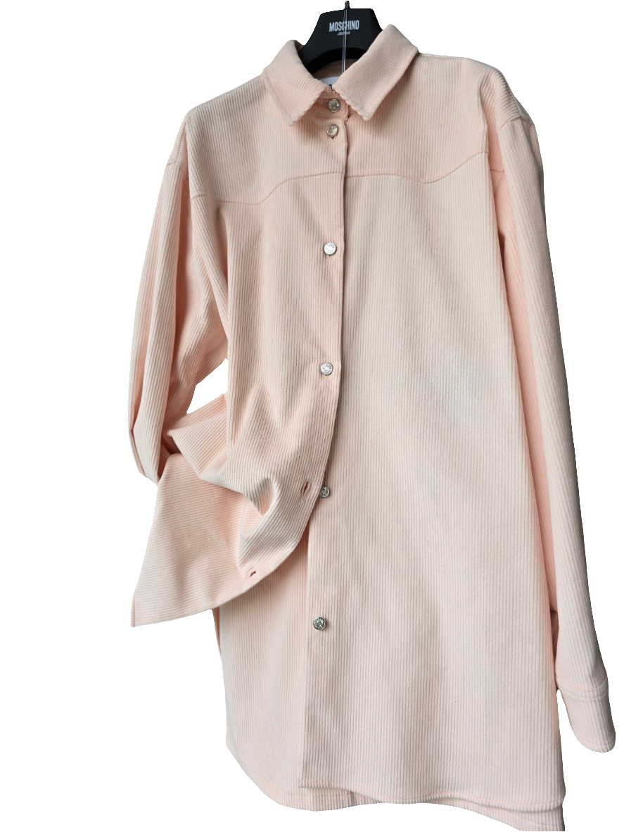 Moschino Jeans - Camicia velluto rosa