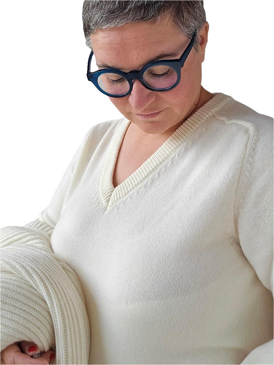 Canessa - Abito lungo cashmere beige