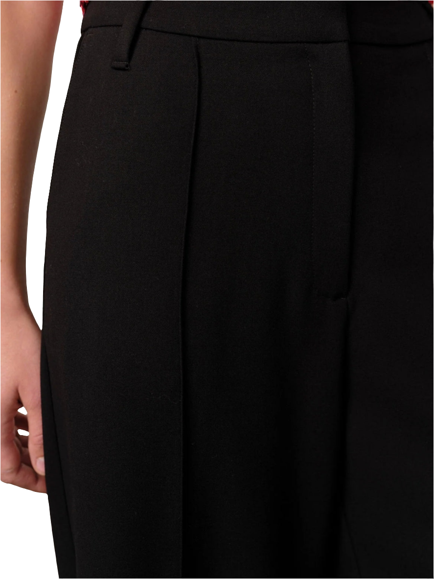 Herskind - Pantalone nero con piega