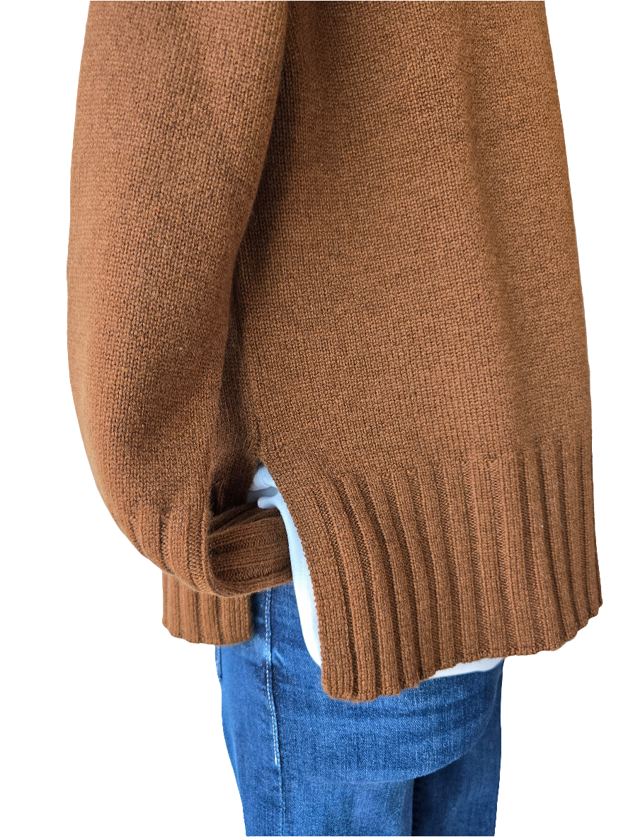 Maglia in cashmere collo alto cratere
