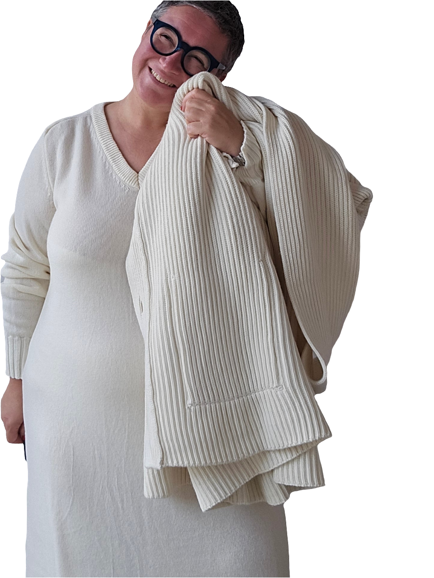 Canessa - Abito lungo cashmere beige
