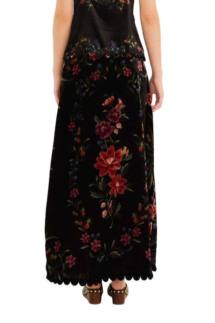 Farm Rio - Gonna nera motivo floreale