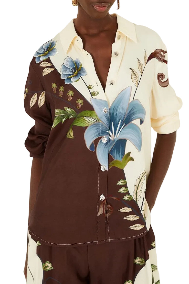 Farm Rio - Camicia stampa botanica "Milena"