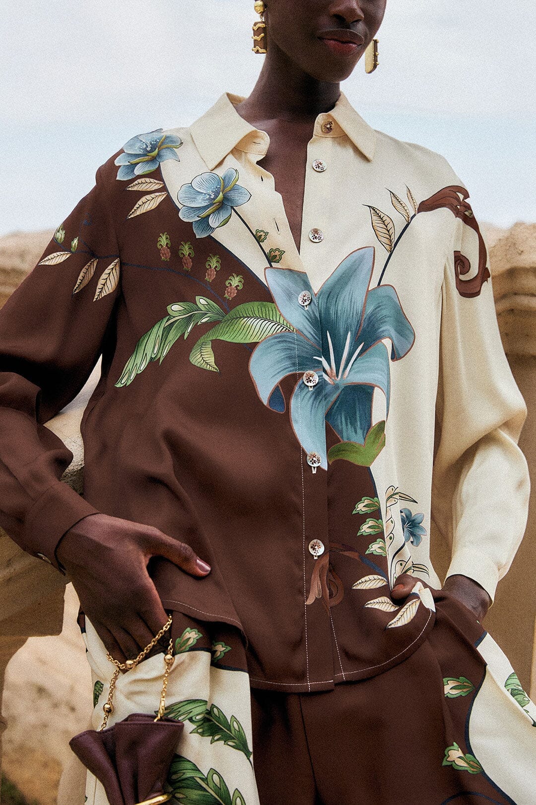 Farm Rio - Camicia stampa botanica "Milena"