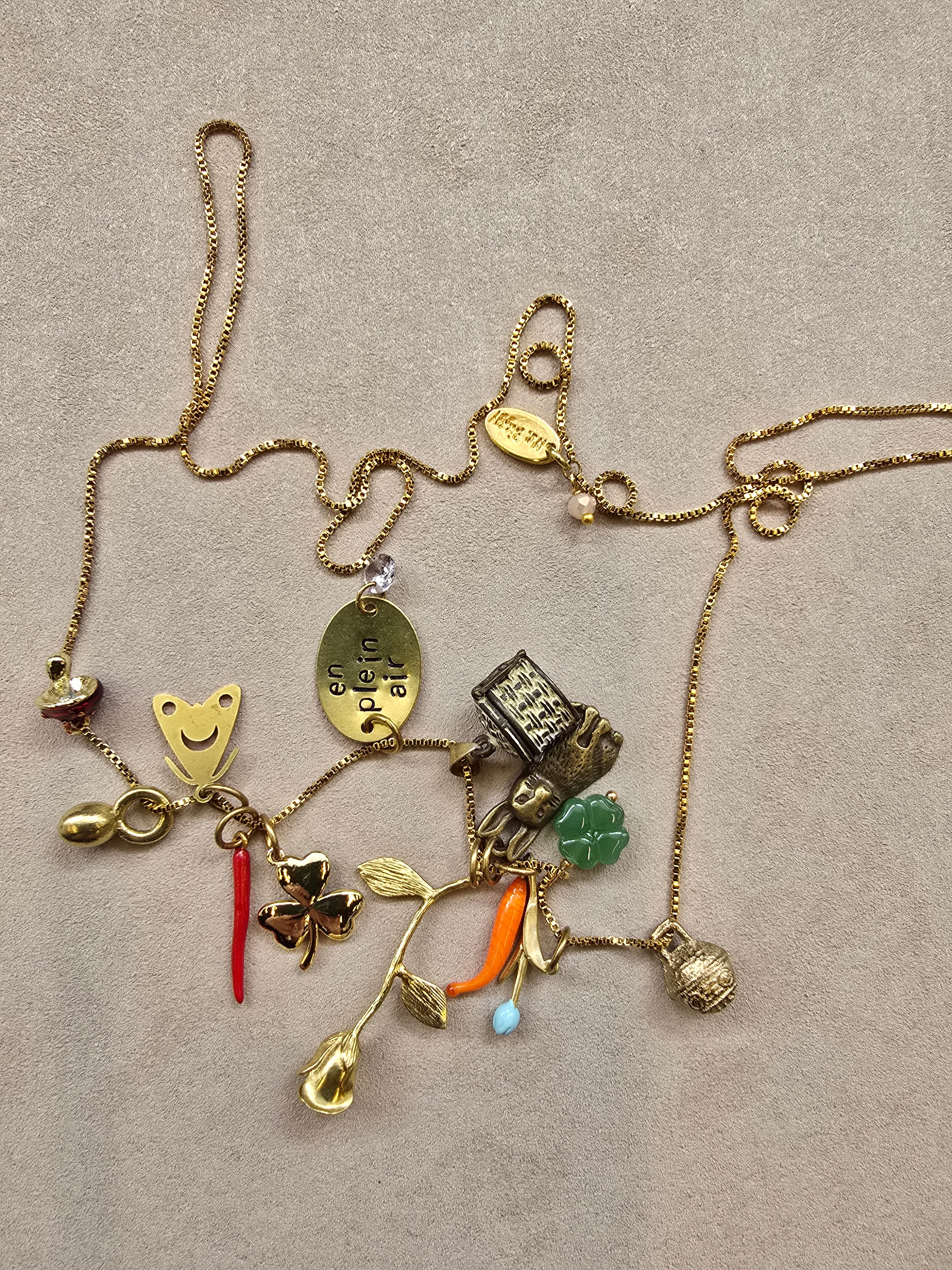 Collana multicharms portafortuna