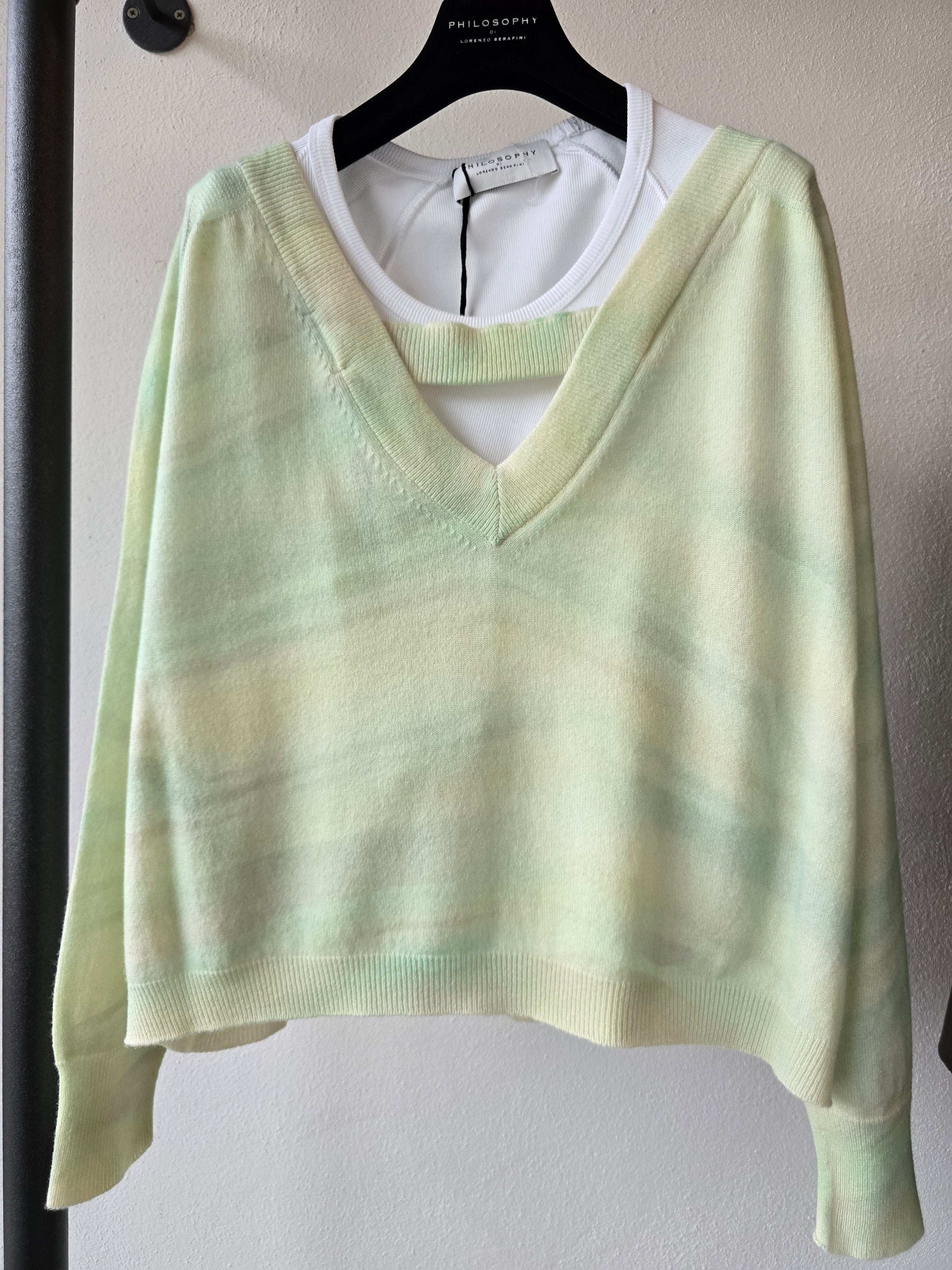Canessa - Cardigan in cashmere sfumato