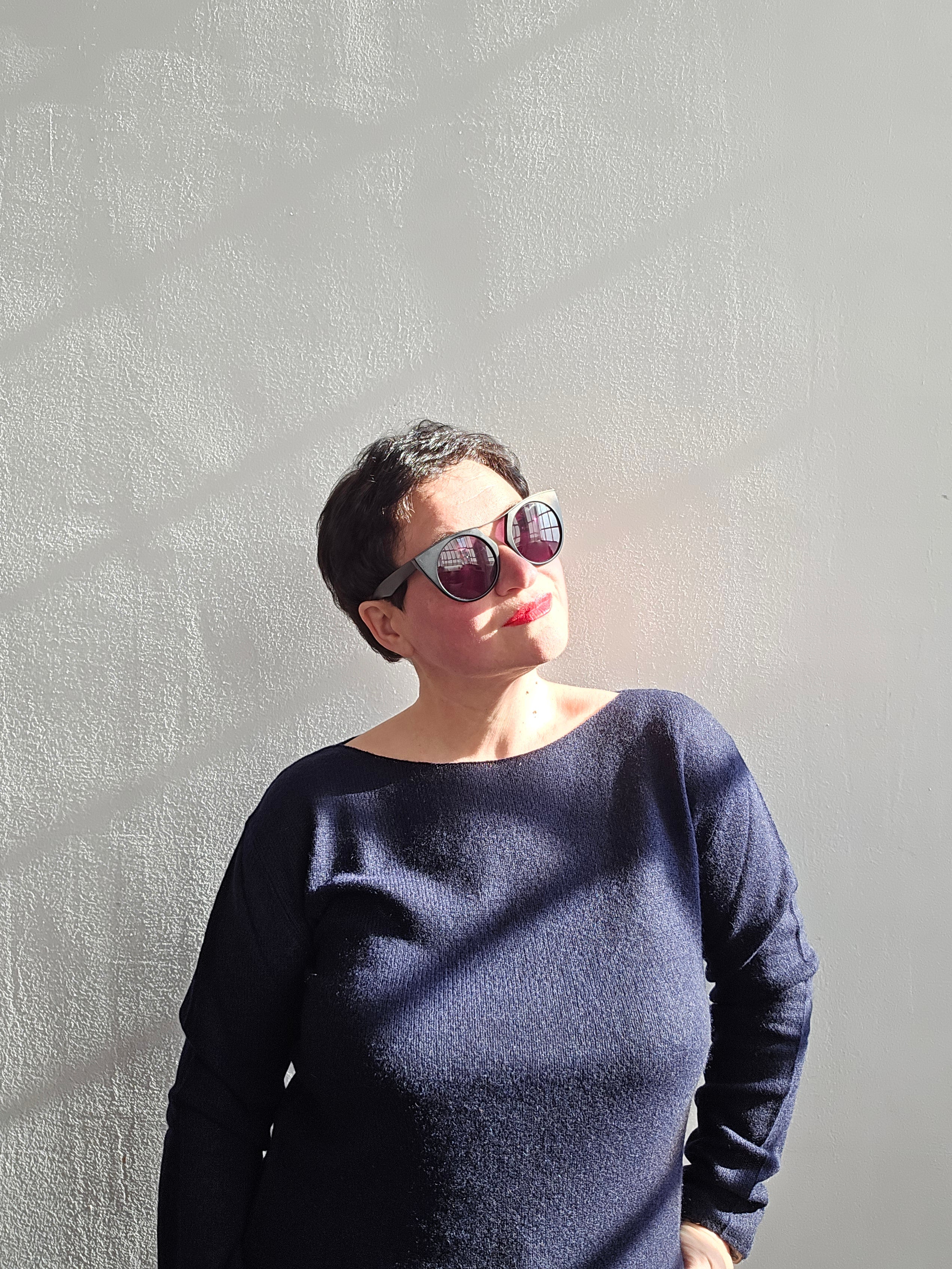 Be You - Maglia scollo ballerina dark sea