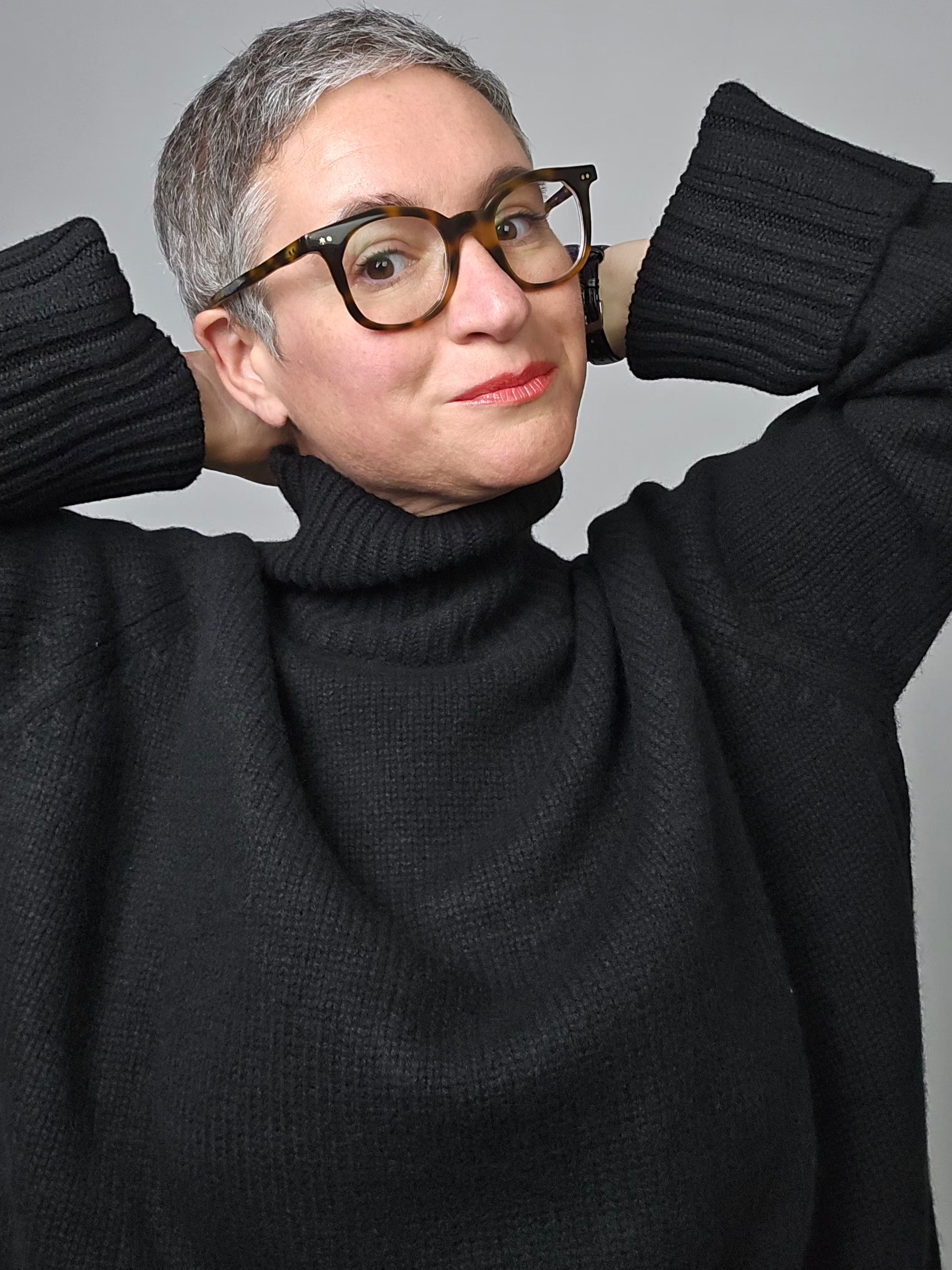 Be You - Maglia cashmere turtle neck black