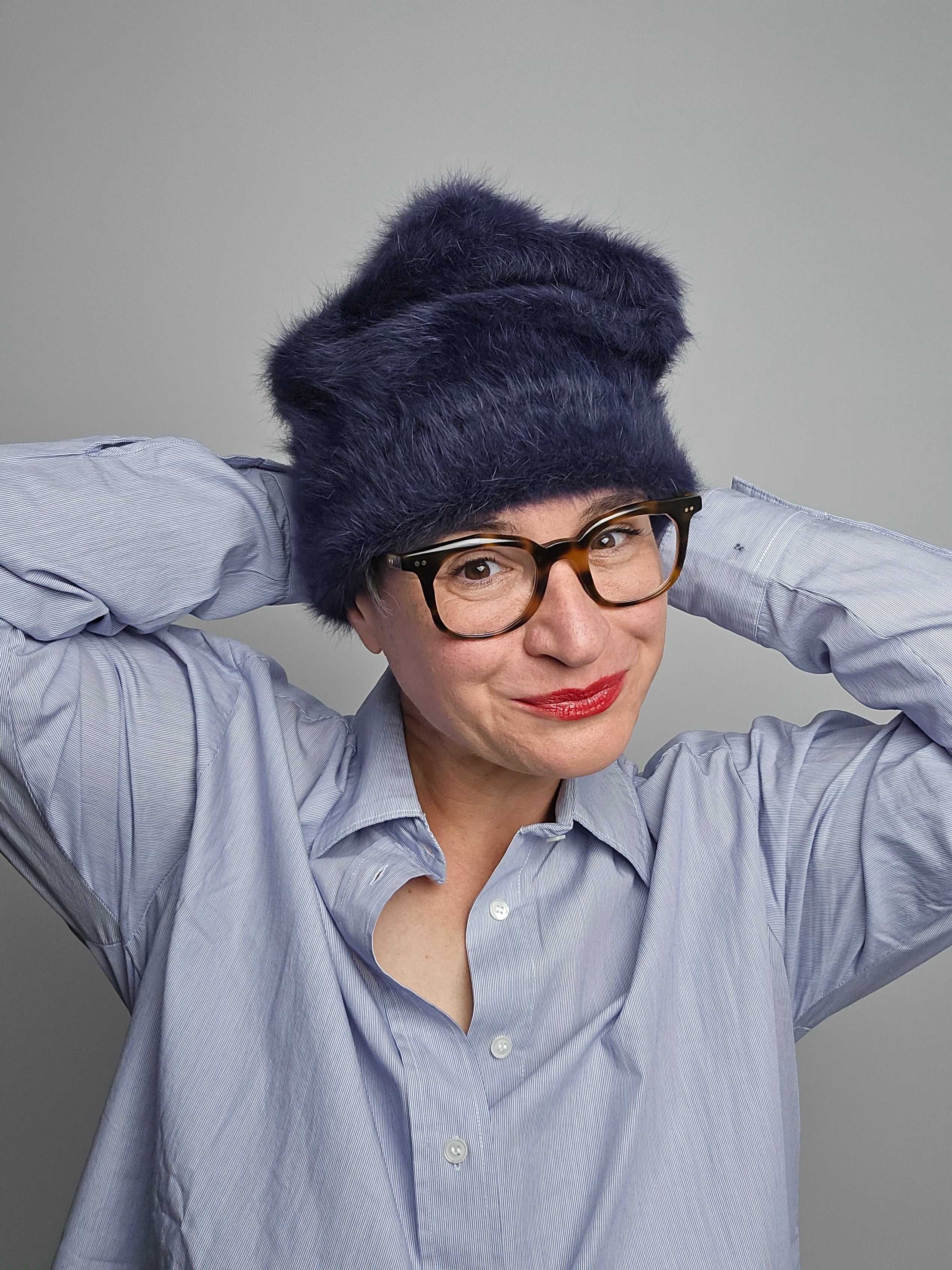 Yesey - Cappello "Laces" blu notte