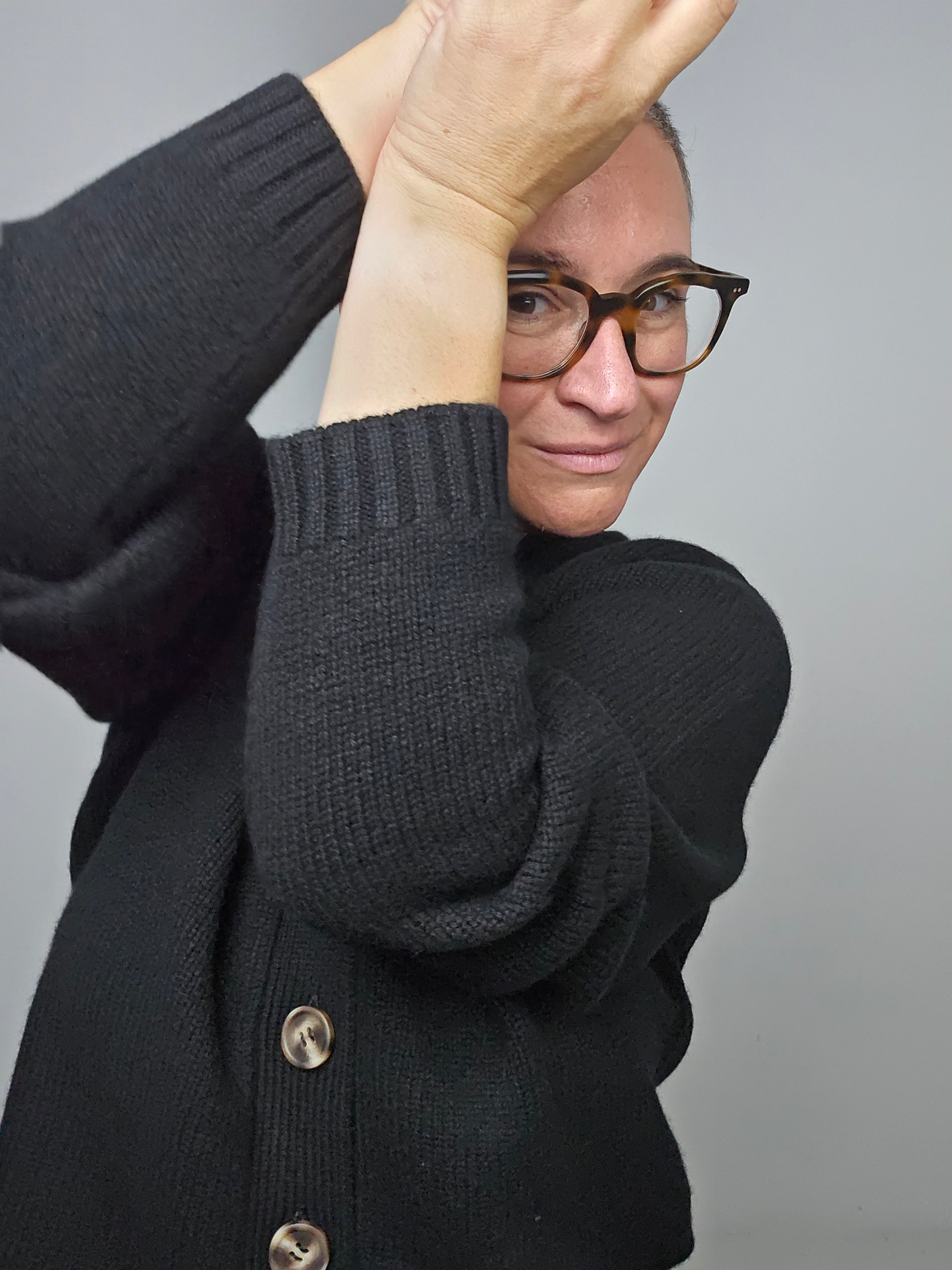 Be You - Cardigan in cashmere black