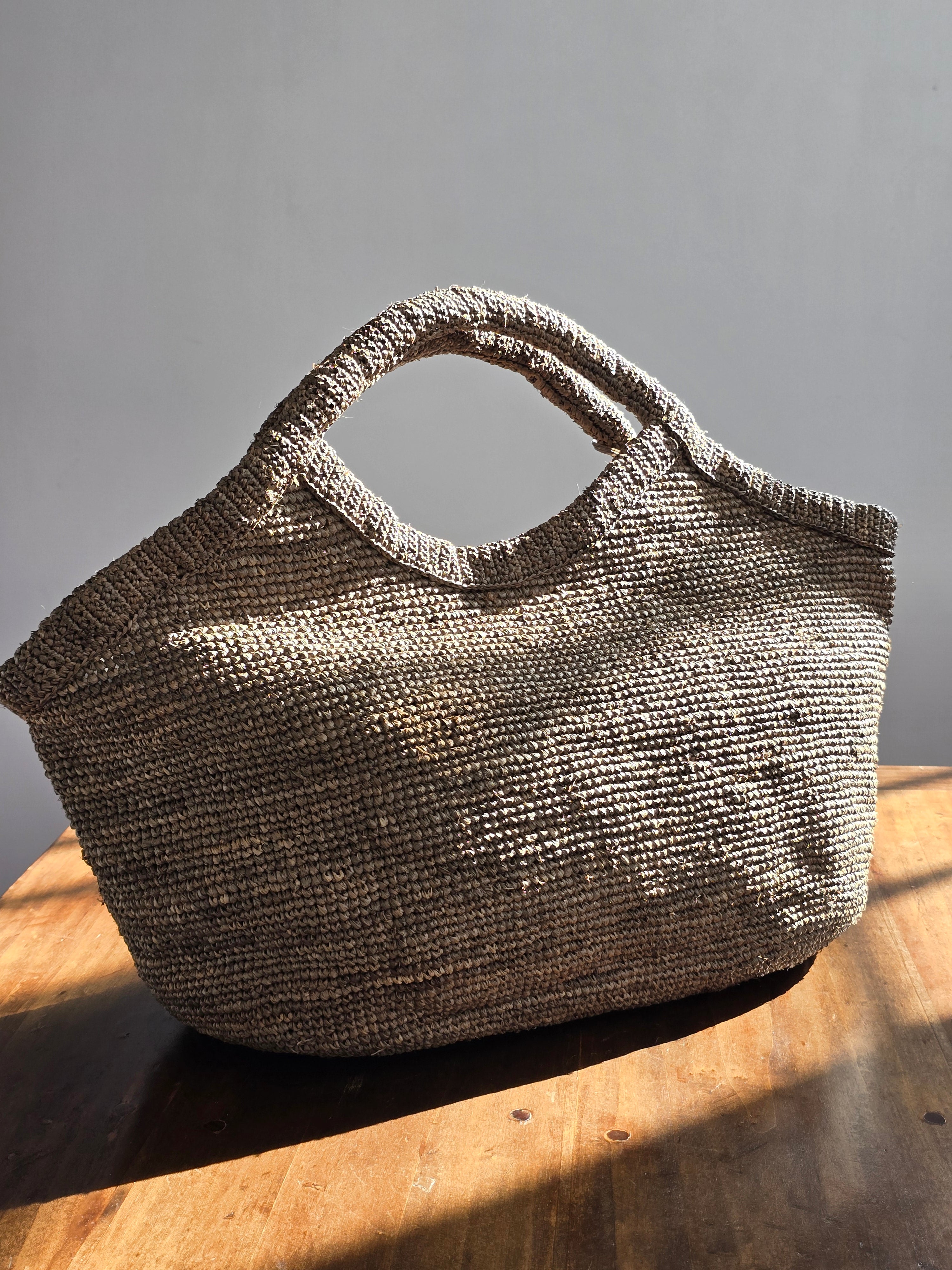 Ibeliv - Borsa rafia "Pure" Dark Tea