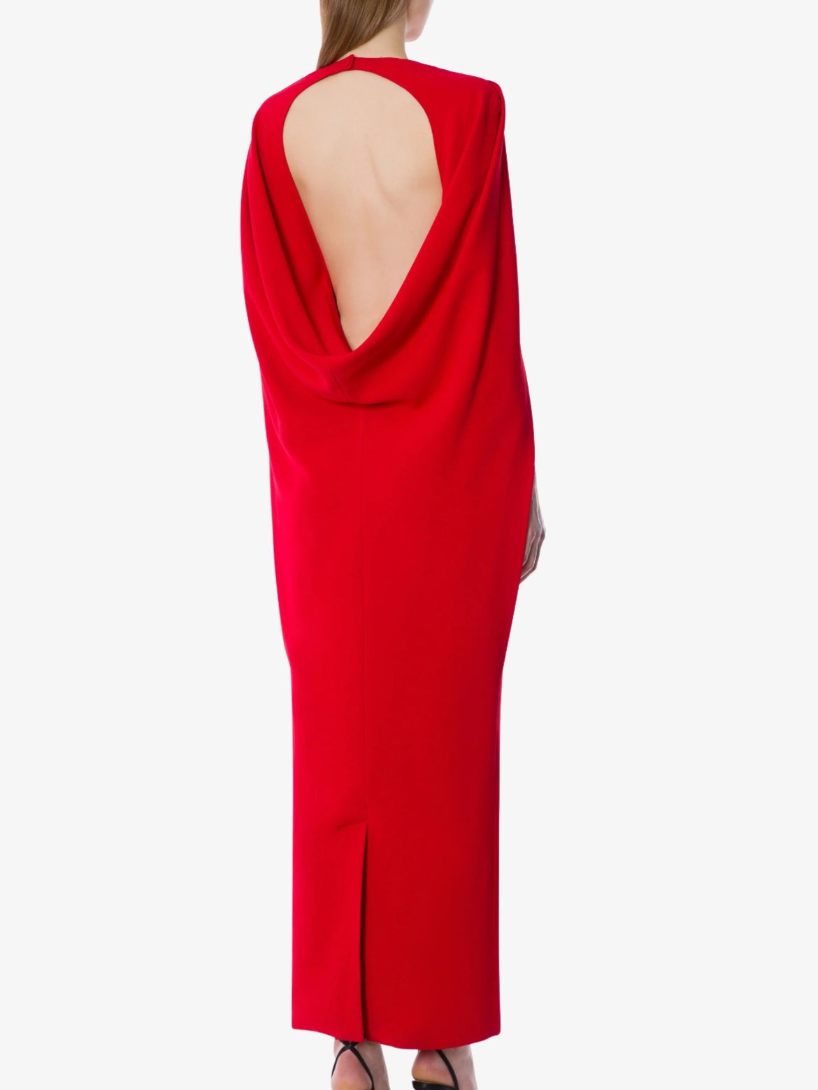 Alberta Ferretti - Abito lungo rosso schiena nuda