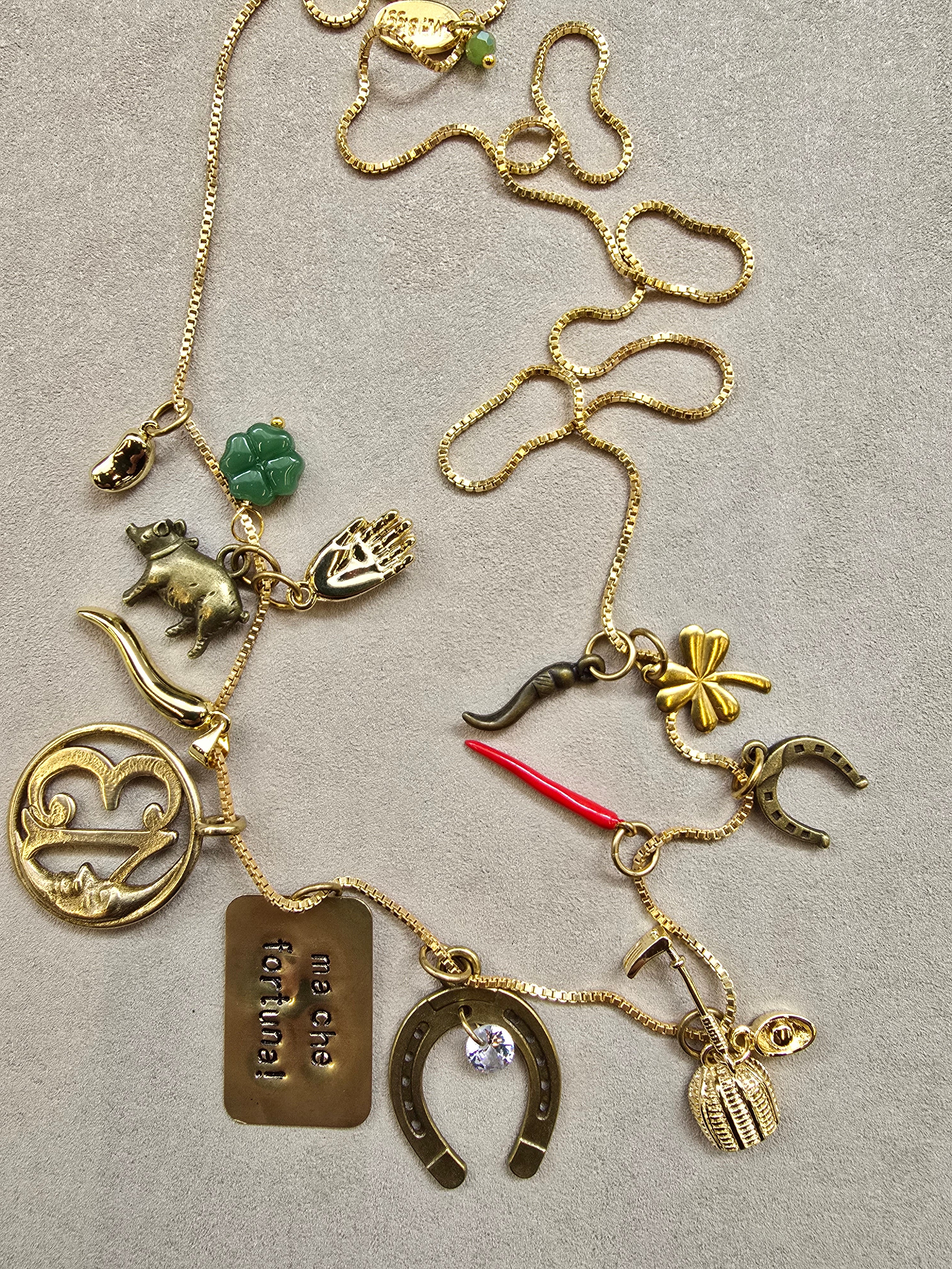 Collana multicharms portafortuna