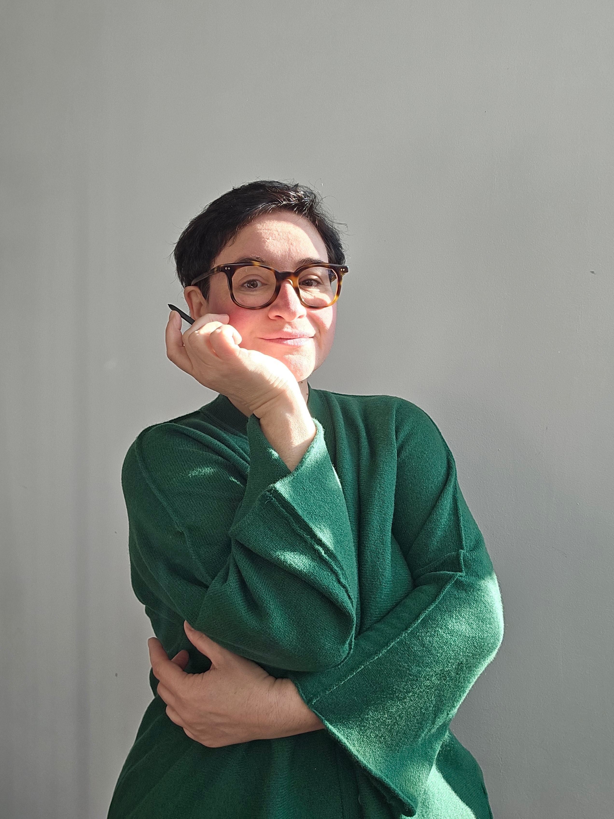 Be You - Cardigan "Benedicta" tropical green