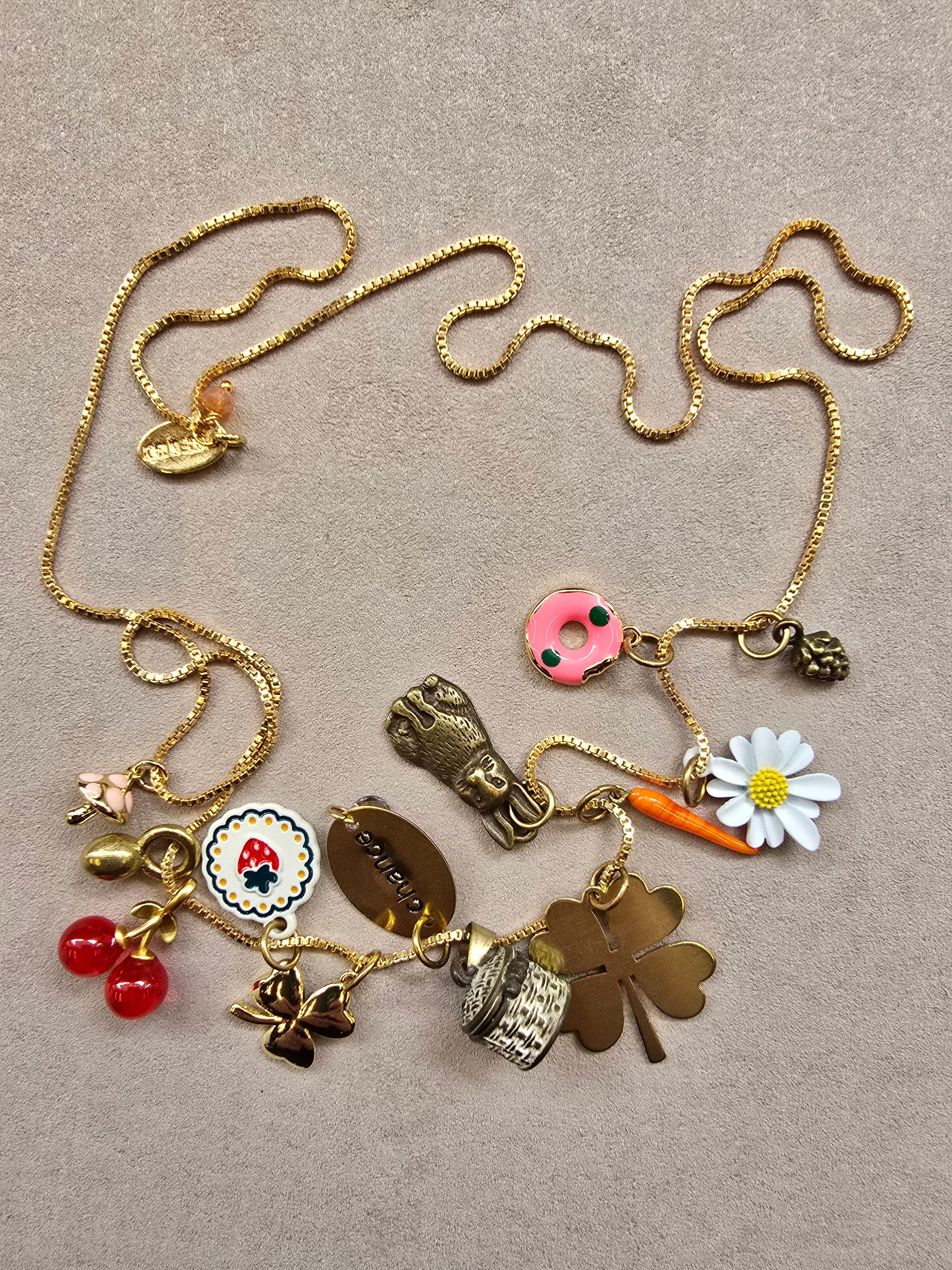 Collana multicharms portafortuna