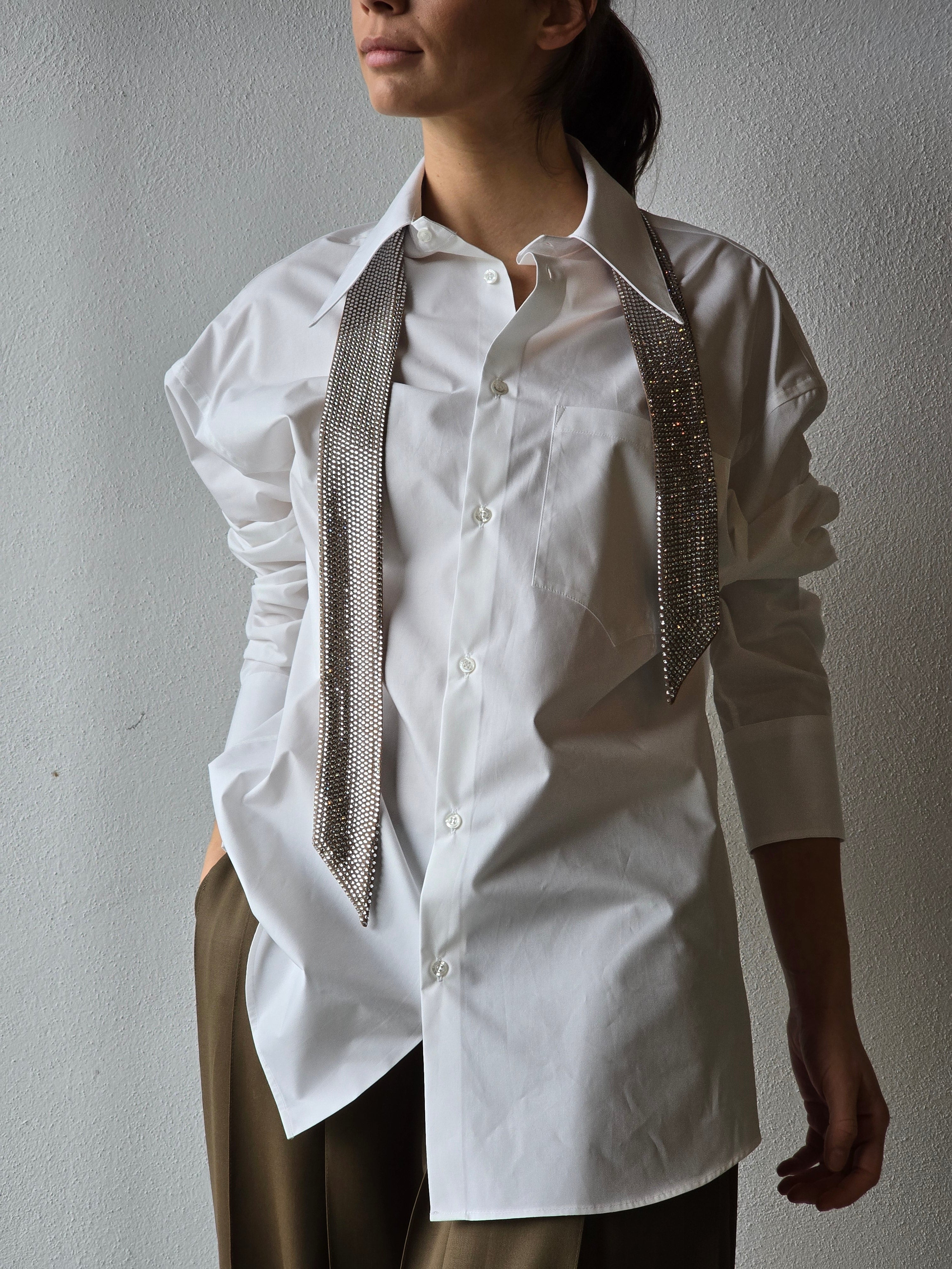 Giuseppe di Morabito - Camicia con cravatta, bianco