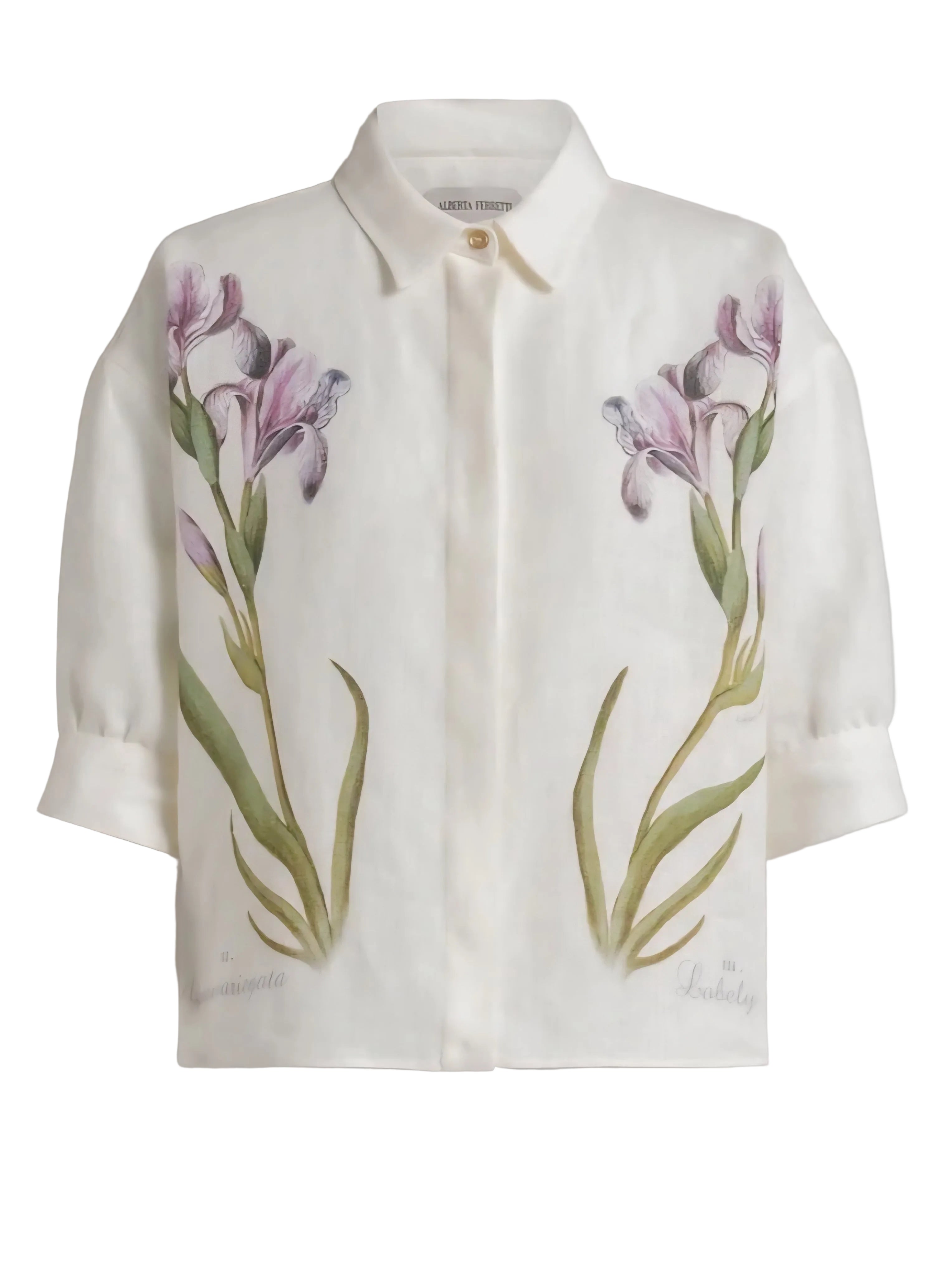 Alberta Ferretti - Camicia in lino fiori