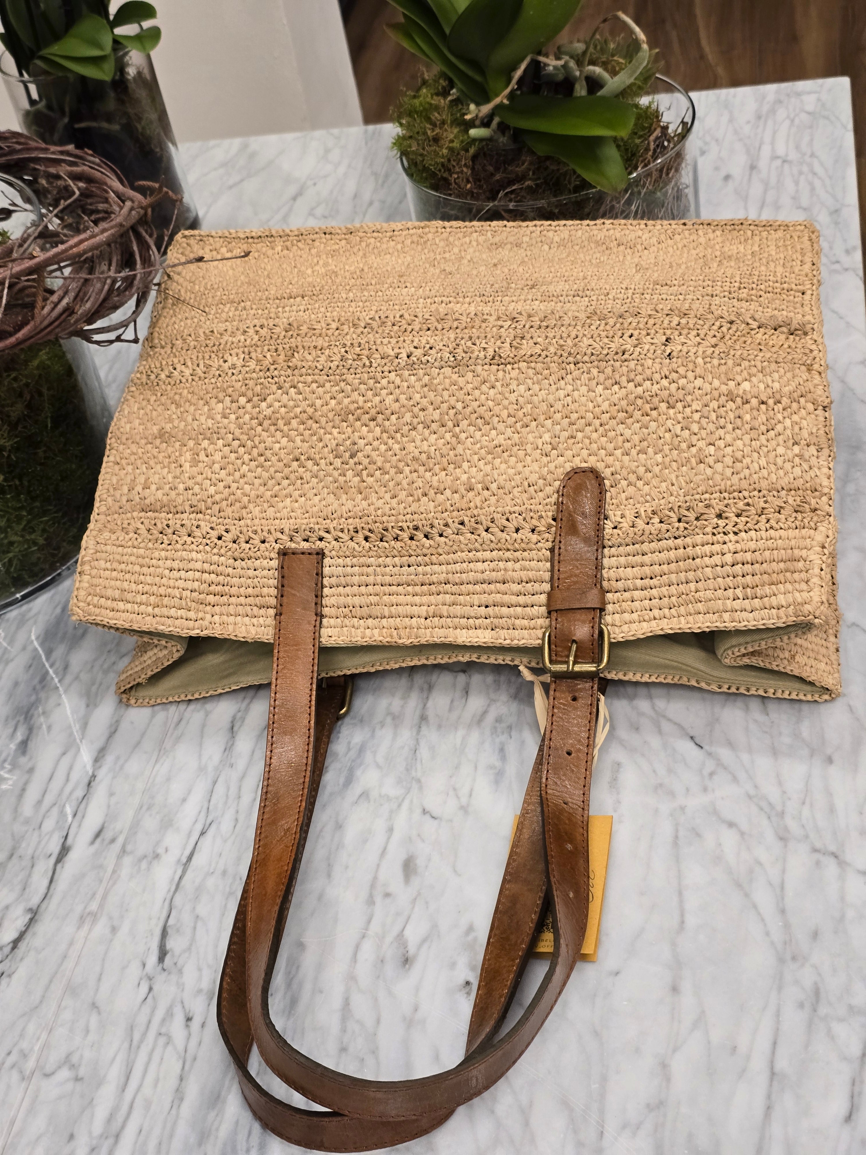Ibeliv - Borsa in rafia "Nomade" Tea