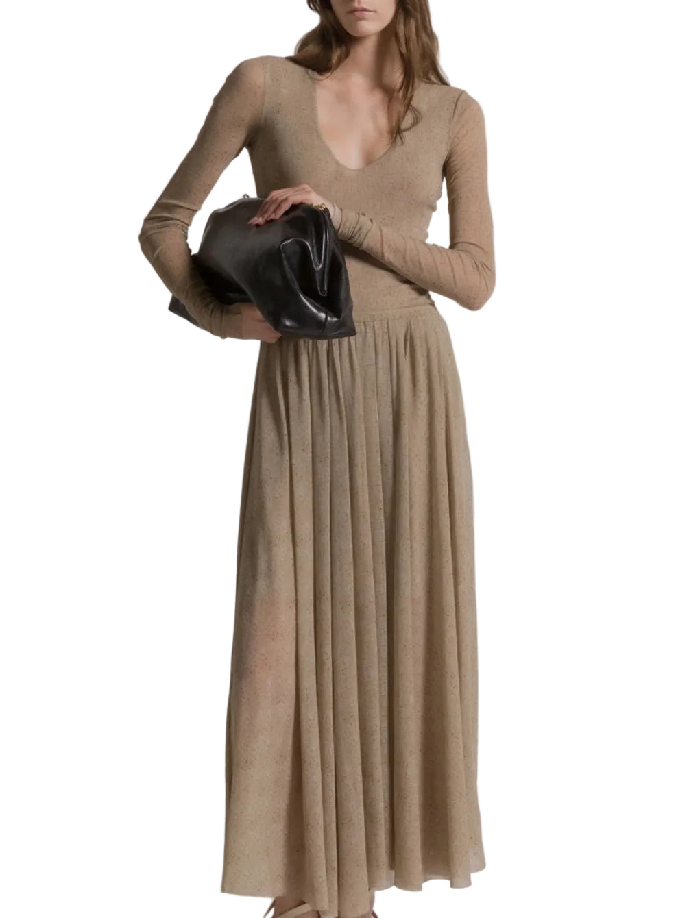 Alberta Ferretti - Gonna in tulle beige